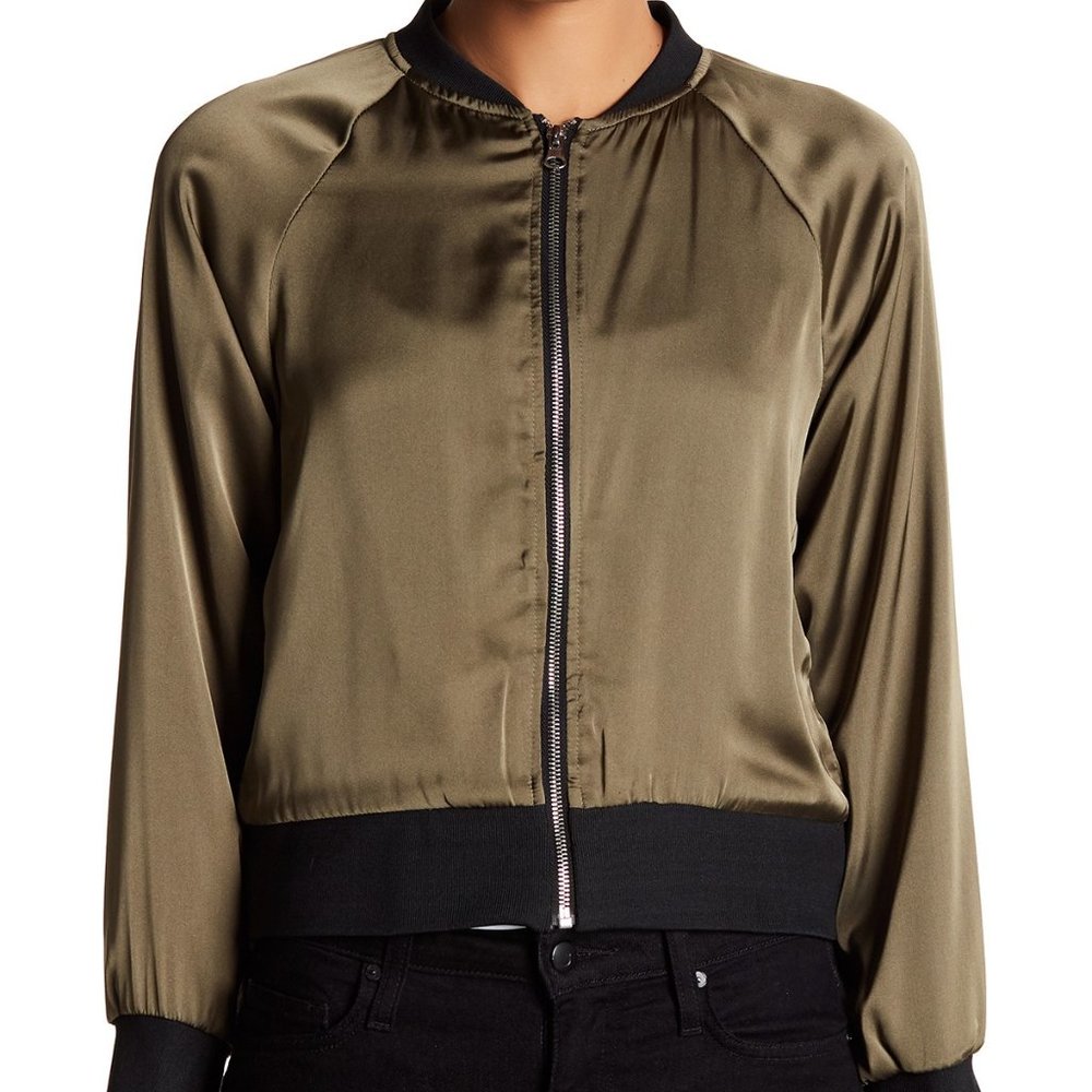 Dolce Cabo Satin Bomber Jacket